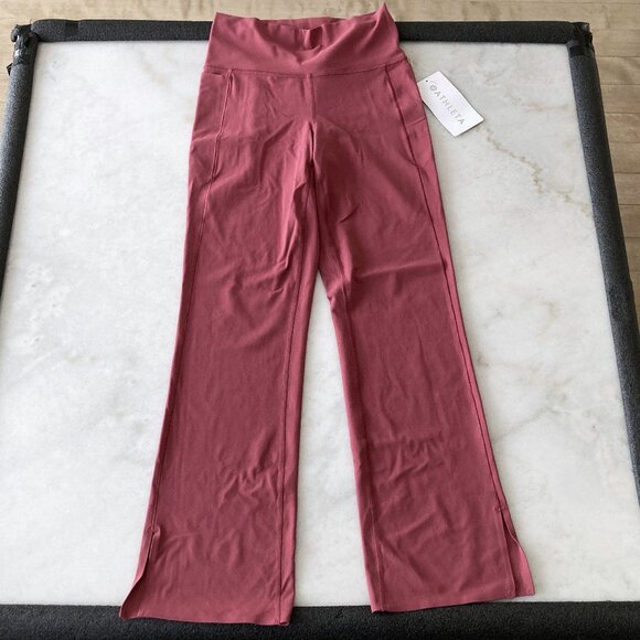 New with tag! Athleta Transcend Stash Crop Straight Leg pants yoga athletic - Picture 4 of 6